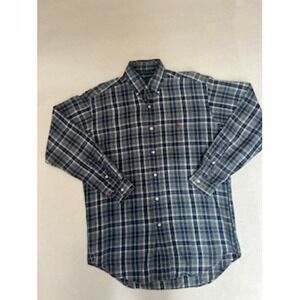 Ralph Lauren Men's Plaid Button Down Shirt Long‎ Sleeve Small